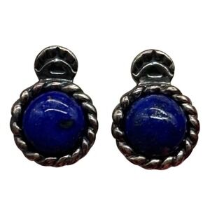 Shube Dakota West Sterling Silver Lapis Earrings